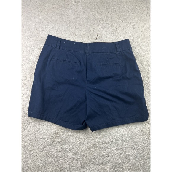 LOFT Shorts Women's Sz 6‎ Dark Blue Trouser Cut 100% Cotton Beach Sexy Walking - Picture 7 of 8
